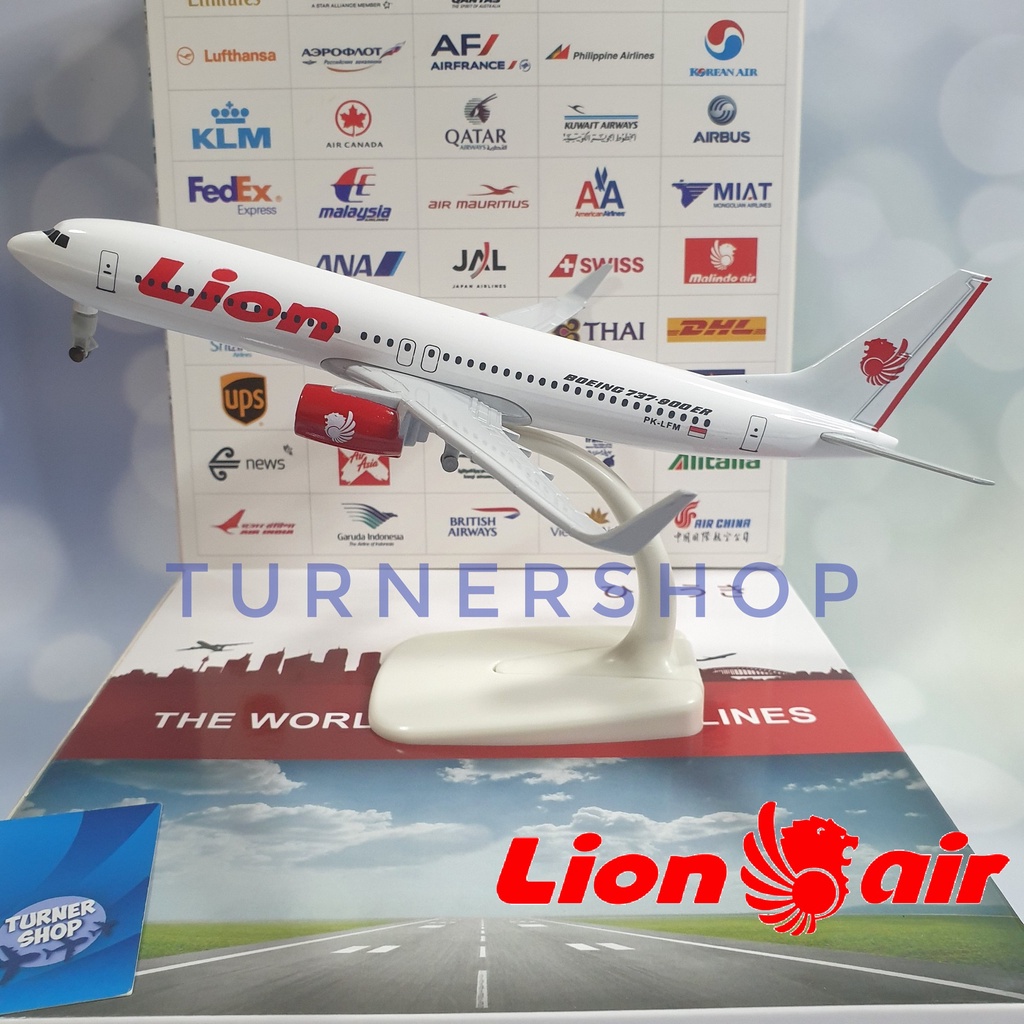 Lion Air Boeing 737-900ER Aircraft Model 20CM Die-cast Metal Airplane