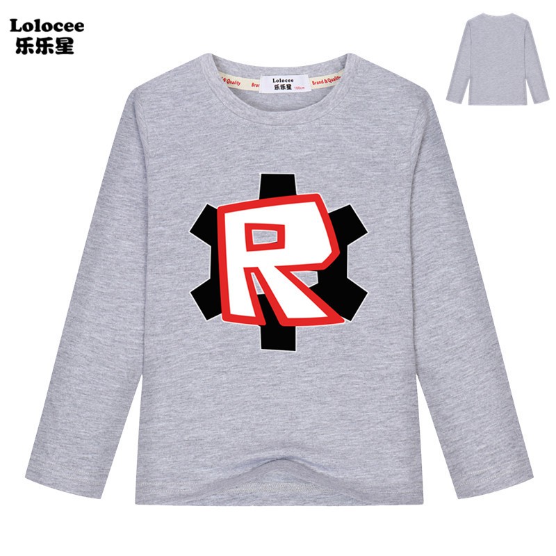 Boys Roblox Video Game R Print Comfortable Outdoor Black Long Sleeve T Shirts Shopee Malaysia - alan walker t shirt roblox robux e gift card