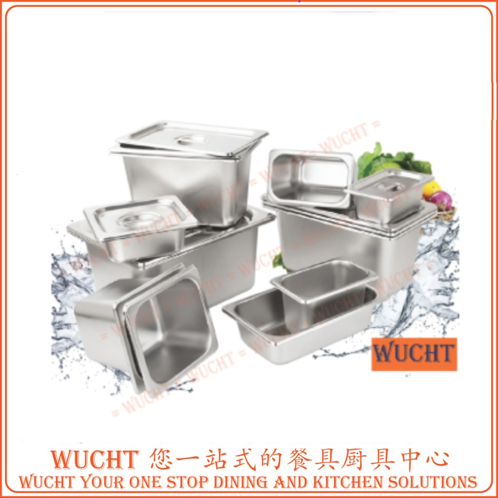 Wuchtstainless Steel Gn Pan Size Gastronorm Pan Food Pan Gn Pan