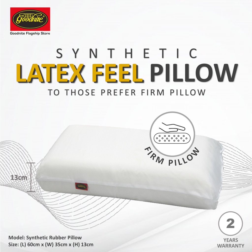 [BEST REVIEW]Goodnite Synthetic Rubber Latex Firm & Bouncy Pillow (All