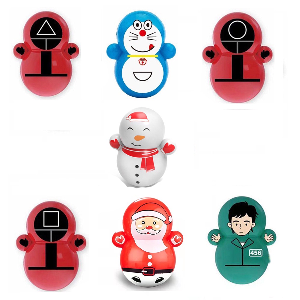 Multi Premium New Squid Game Tumbler Doll SquidGame Funny Desktop Toy Anime Action Figure Fidget Toys Doraemon Model ... - Image 2