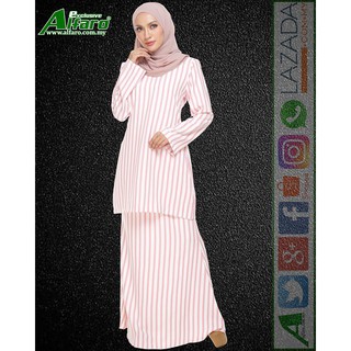  BAJU  KURUNG  MODEN  MOSCREPE STRIP ALFARO EXCLUSIVE  DESIGN 3 