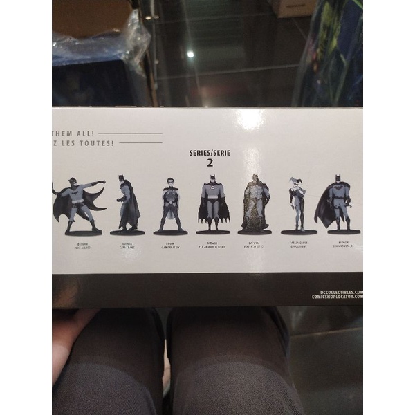 DC COLLECTIBLES DIRECT FROM THE SOURCE BATMAN BLACK & WHITE MINI FIGURE / FIGURE  MINIATURE 7-PACK | Shopee Malaysia