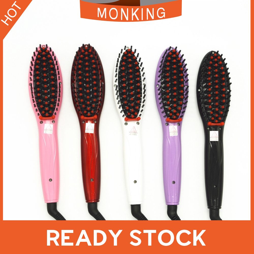 Hair Straightener Comb Brush Electric Fast Straight Hair Comb For