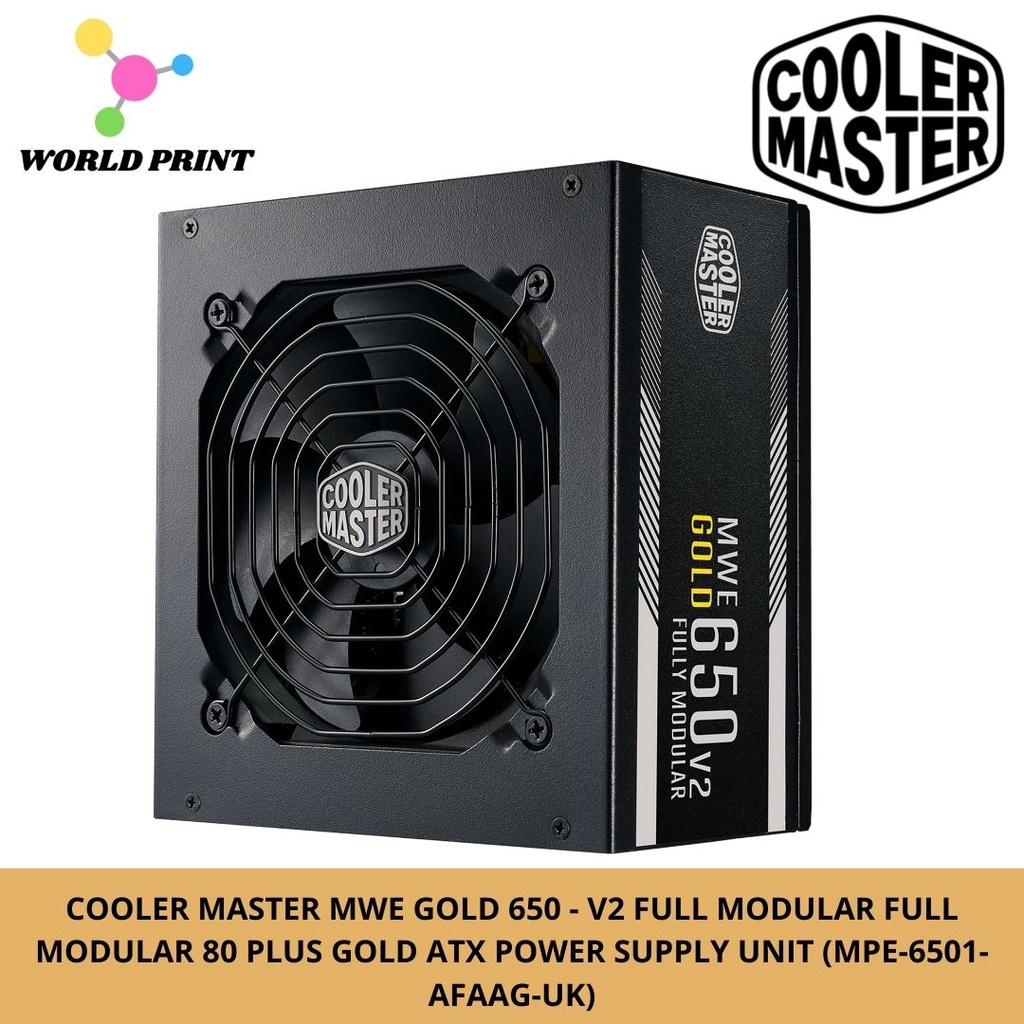 COOLER MASTER MWE GOLD 650 - V2 FULL MODULAR FULL MODULAR 80 PLUS GOLD ...