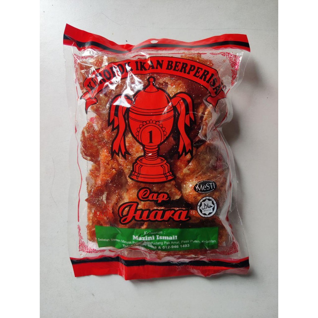 KEROPOK IKAN BERPERISA CAP JUARA/KEROPOK SEGERA 1MALAYSIA