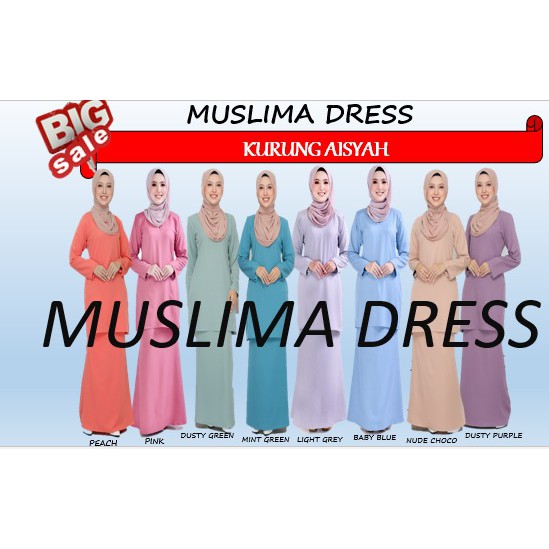 Aisyah baju kurung stock ready ?
