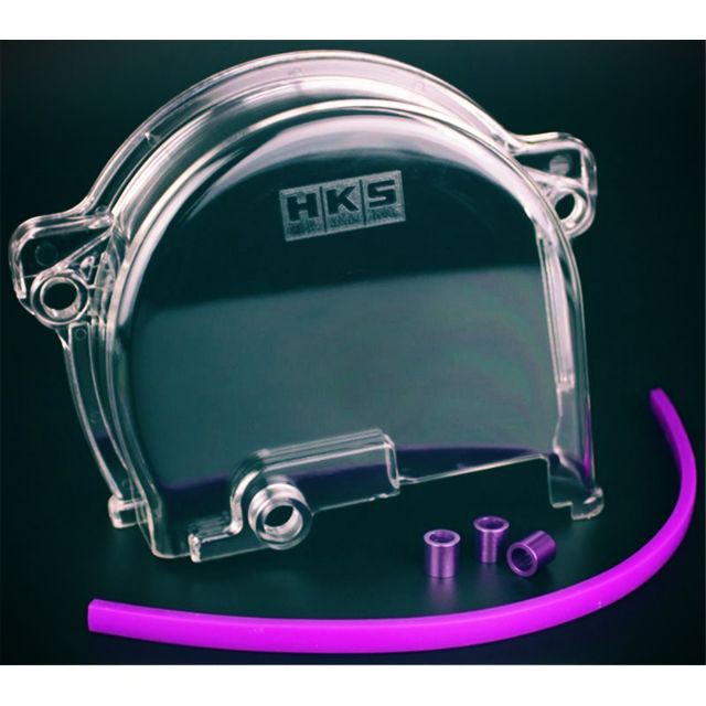 HKS Timing Cover 4G15 WIRA, SATRIA, SAGA, ISWARA 1.3/1.5 4G13 4G15  12V HKS Anti Crack High Heat Transparent cam Cover