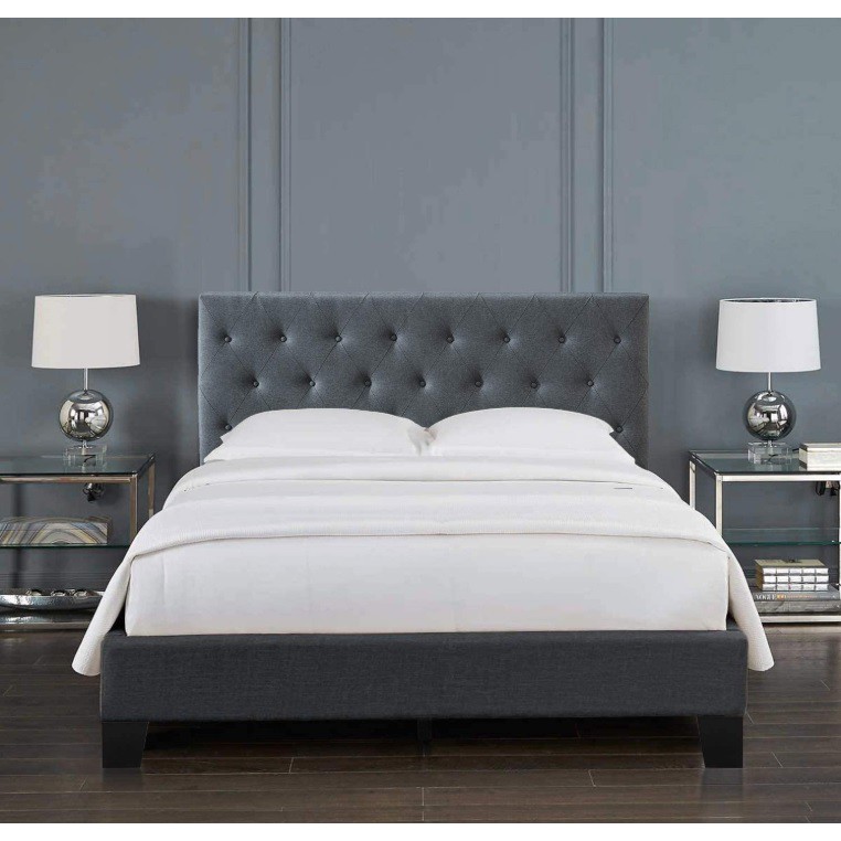 Primo Linen King Upholstered Bed Frame, Primo Bed Frame
