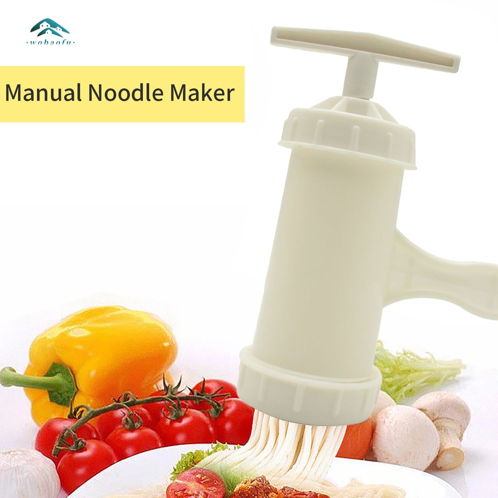 *_wobaofu_* Manual Noodles Press Machine Pasta Maker with 2 Noodle Mould