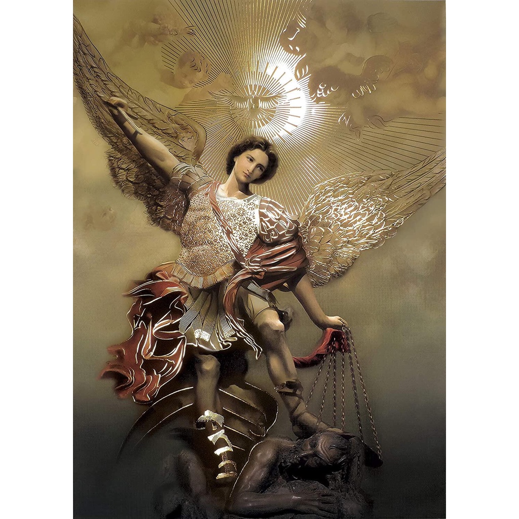 Saint Michael The Archangel Religious Wall Art Print Poster