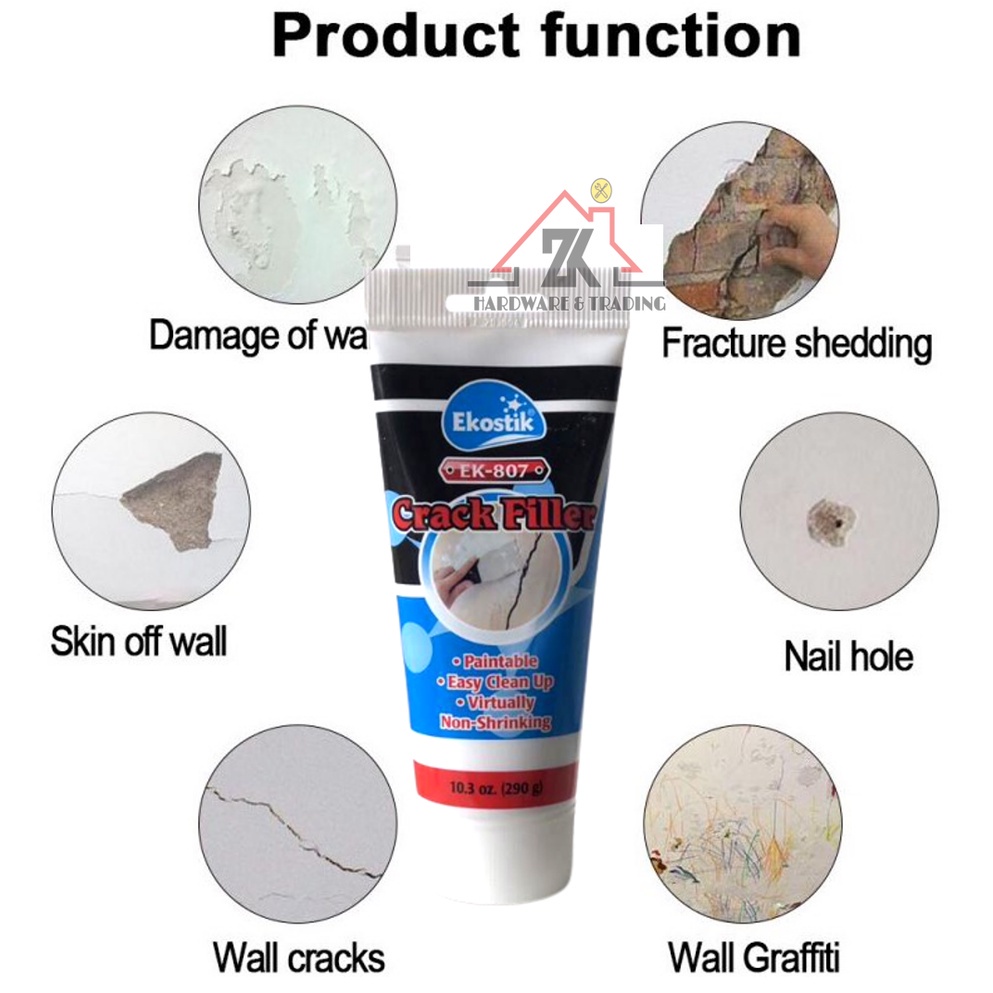Gap Filler Crack Filler Putty Wall Repair Simen Tampal Lubang Dinding