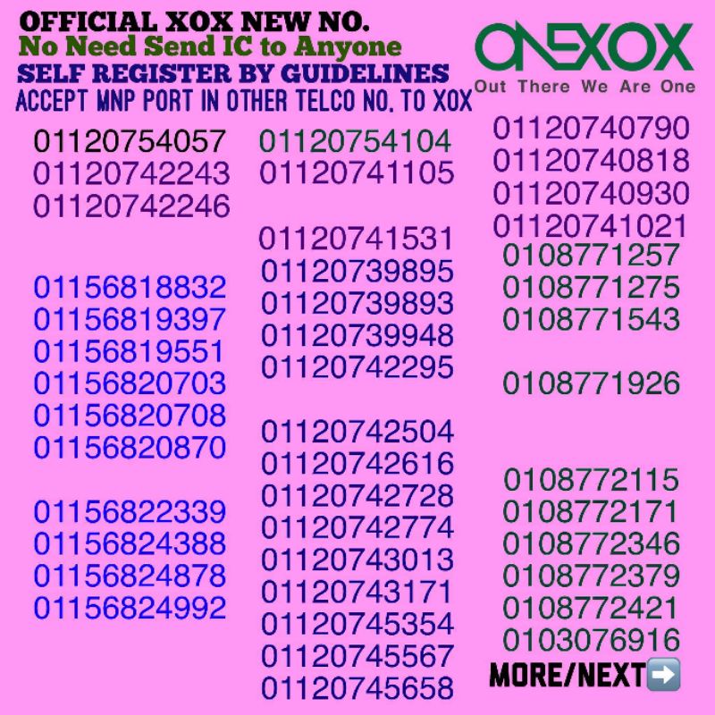 Postpaid 100gb 44gb Onexox Prepaid 28month Welcome Deal Starter New Number Or Mnp Port In Xox Random Free Gift