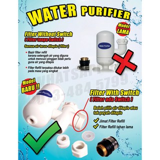 ⚡ SWS Water Tap Filter Purifier Penapis Air GOOD QUALITY SWS Water Purifier Ceramic Cartridge Filter
