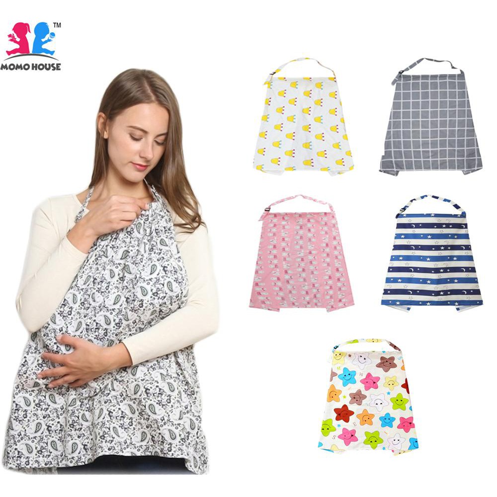 Breastfeeding Nursing Cover Cotton Apron Shawl Cloth Blanket Shopee