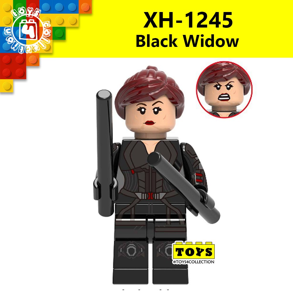 XINH 1245 Marvel Avengers Black Widow Minifigures Block Compatible ...