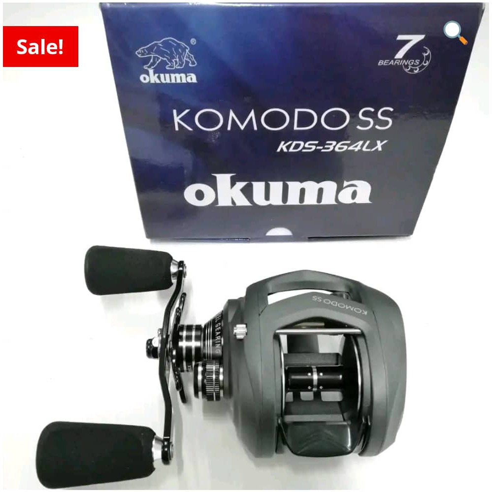 Okuma Komodo 364 SS Baitcaster Reel With Power Handle