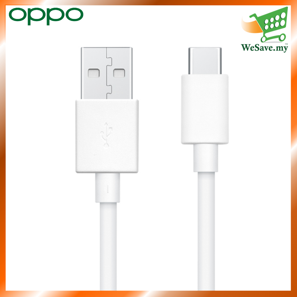 Oppo DL143 USB Type-C Cable (1 Meter) White Colour (Original) | Shopee ...