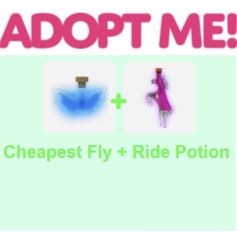 Roblox Adopt Me Fly Ride Potion 1set 1 Ocean Egg For Free Buying 1 Set Shopee Malaysia - roblox fly