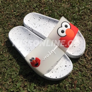 Ready Stock Womens 3D Cartoon Elmo  Casual Slippers 