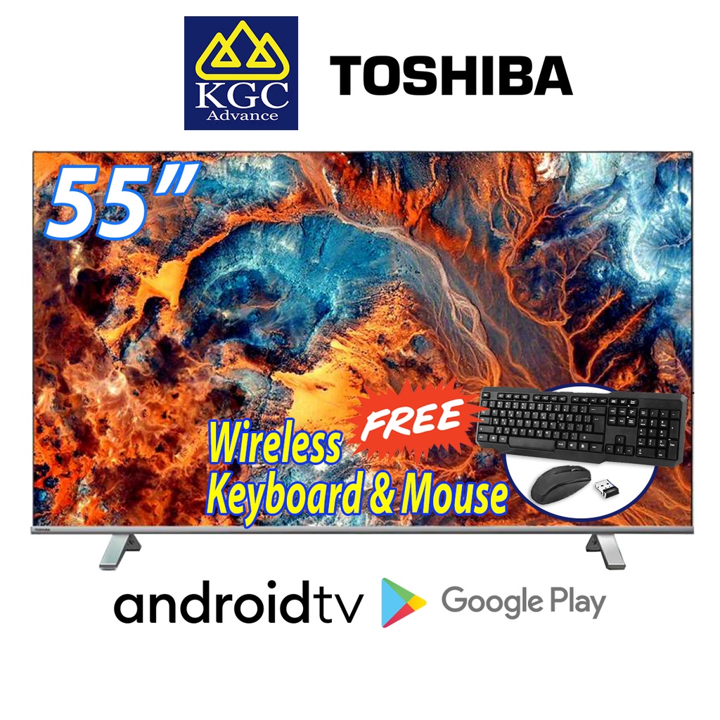 Toshiba 4K Android LED TV [55"] 55C350KP [Free Wireless Keyboard ...