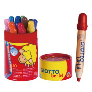 Italian Giotto Bebe Washable Type Baby Wooden Crayons Shopee Malaysia