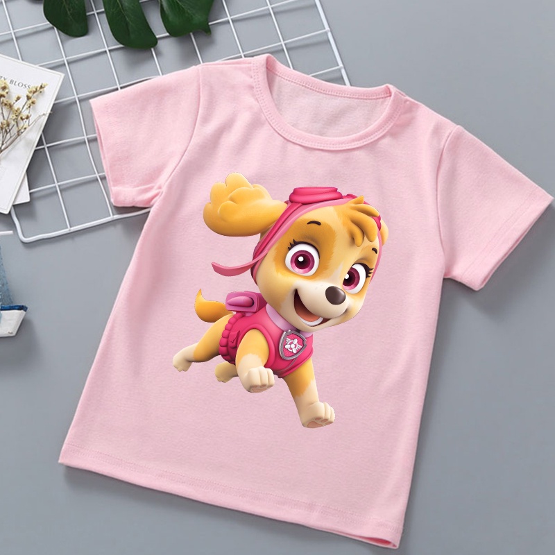 2022 Patrol T Shirt Ryder Shirt Kawaii Skye T-Shirt Boys Girls T Shirt Cartoon Print Anime Clothes Tee Tops | Shopee Malaysia