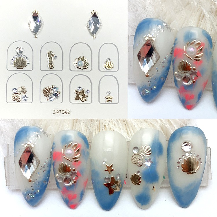 3D Paste on Nail Accessories Jewel Nail Stickers for Nails DIY