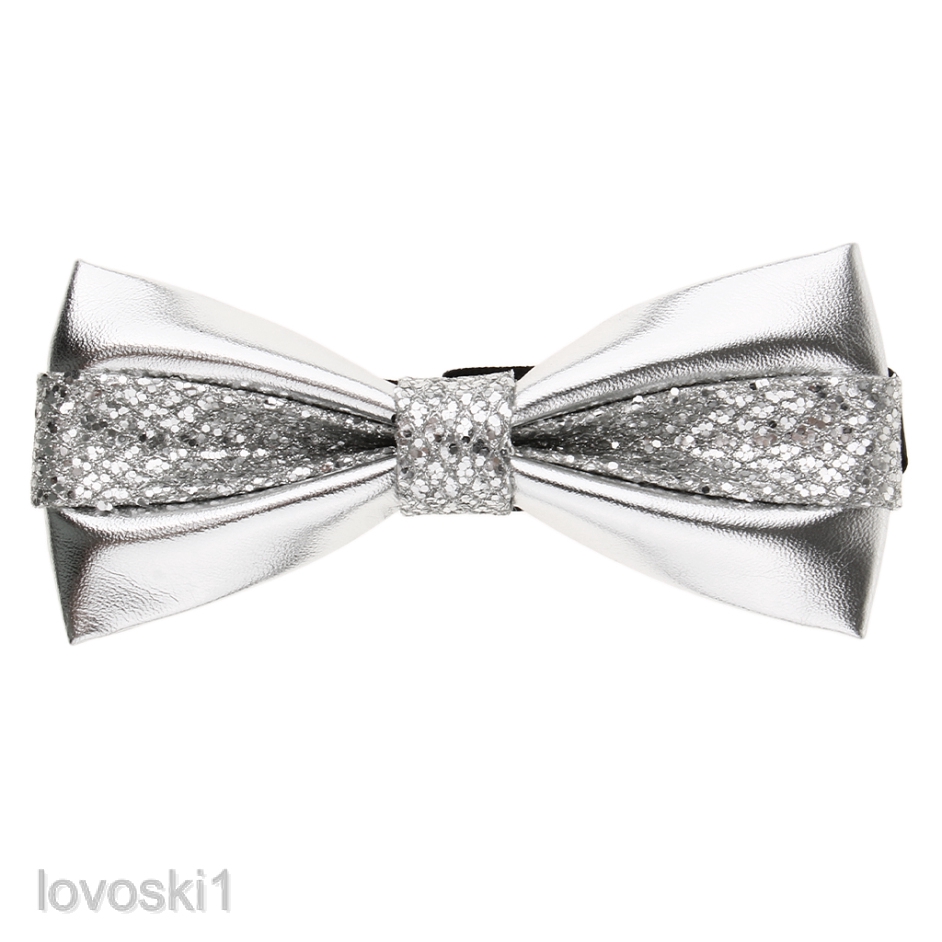 Gentlemen S Noble Tuxedo Bow Tie Leather Bowtie Necktie For Men