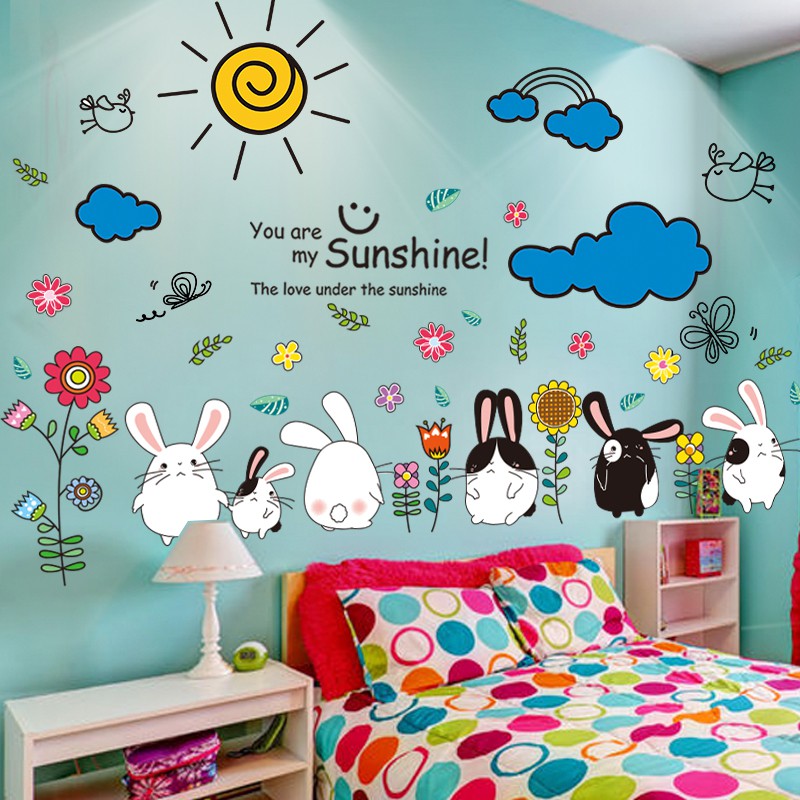 Children S Room Wall Stickers Boy Room Bedroom Bedside Decoration Cute Cartoon 3d Stereo Self Adhesive Wallpaper