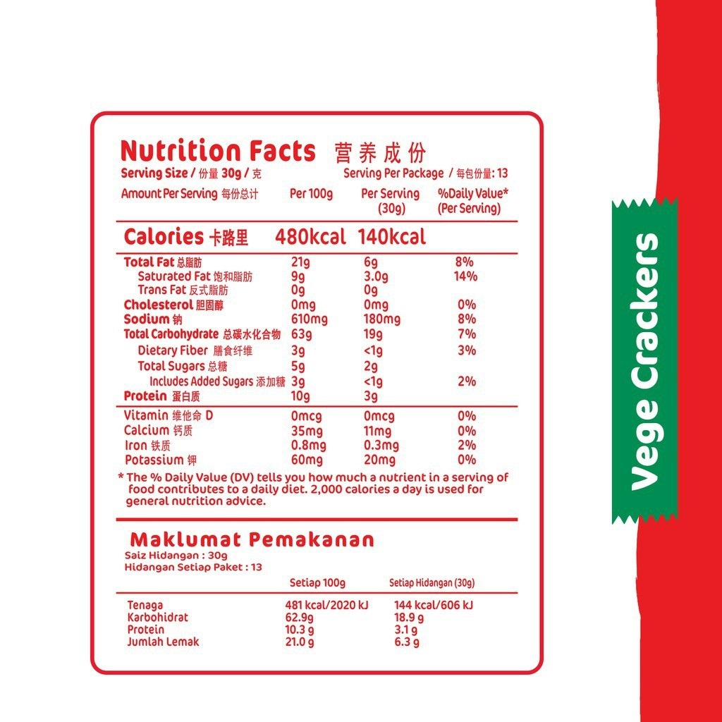 Munchy's Vege Crackers (390g) Shopee Malaysia