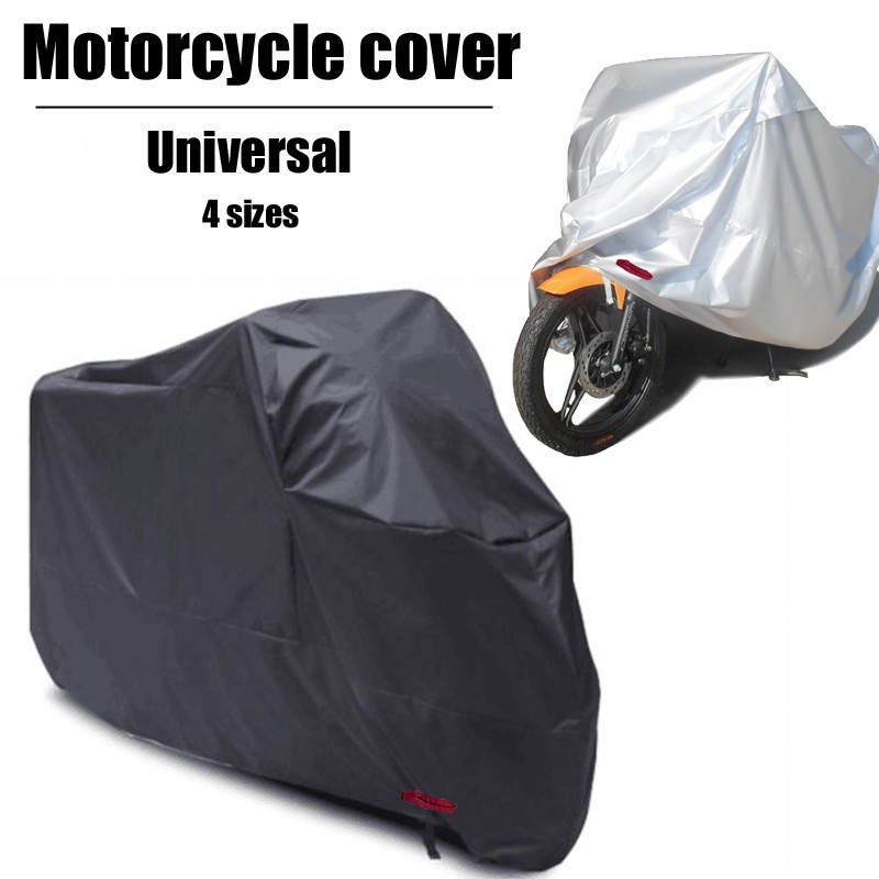 motorcycle with rain cover