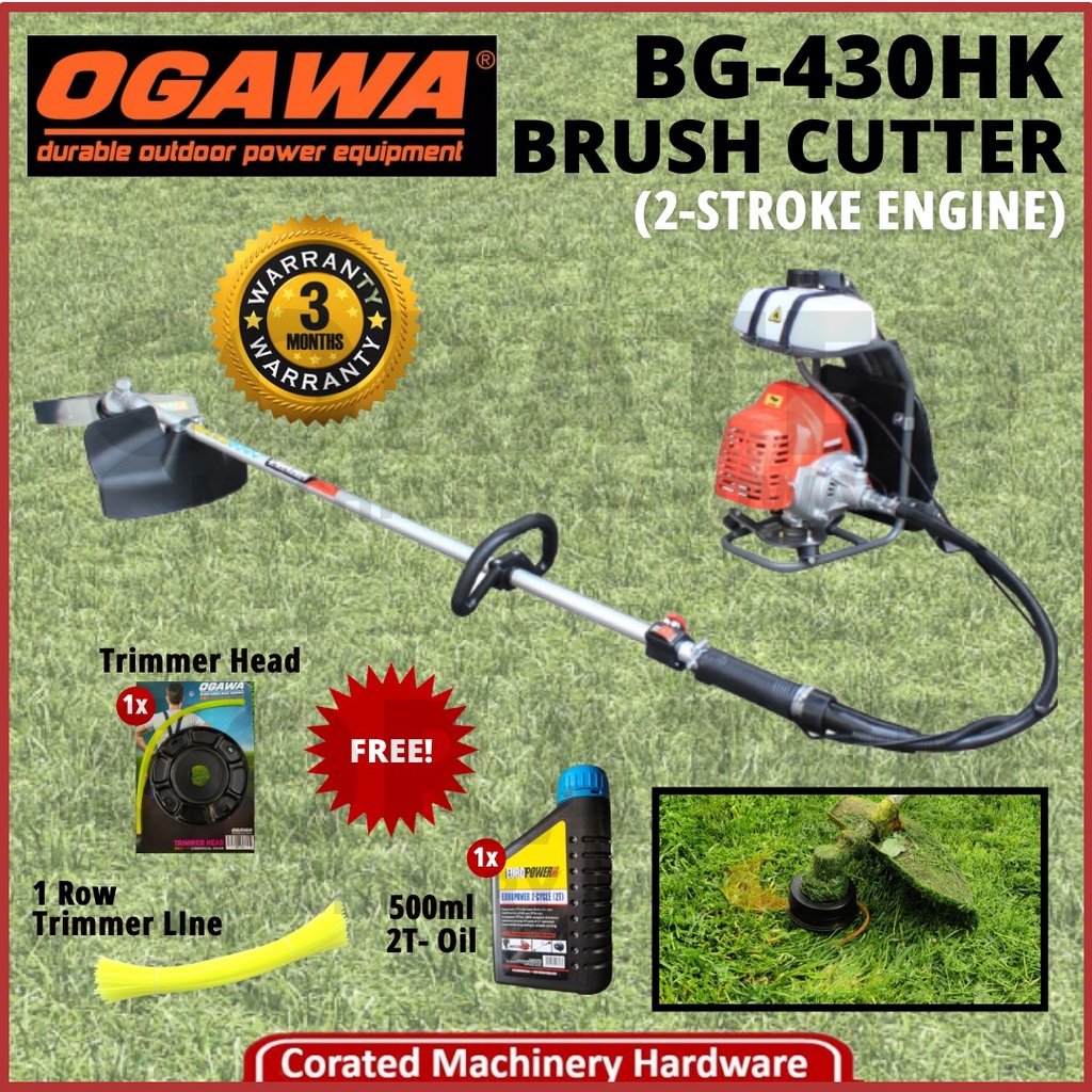 [CORATED] Ogawa Brush Cutter BG430RX (2-STROKE ENGINE) 1.2KW Mesin Potong Rumput Alloy Steel Frame 8705-01600 Multitools