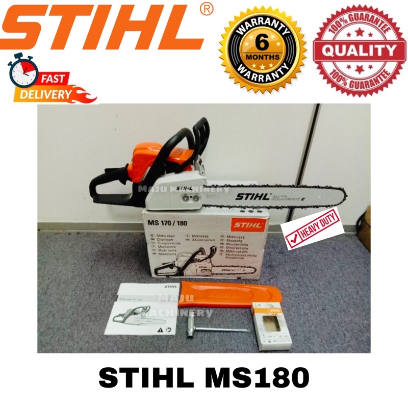 Stihl Ms180 Gasoline 18 Chainsaw Original Germany 100 Original Shopee Malaysia