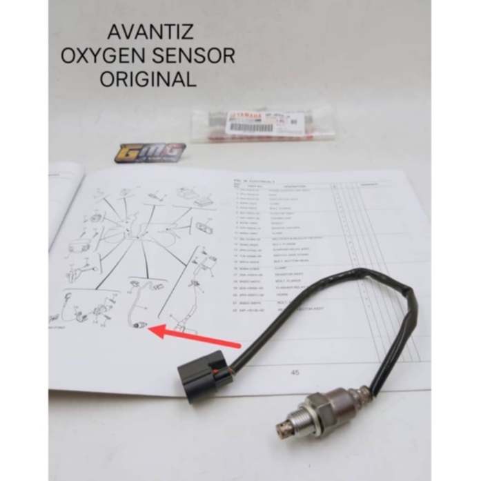 YAMAHA EGO AVANTIZ/EGOS (FI)/SRL115 (FI) OXYGEN SENSOR (G) ORIGINAL
