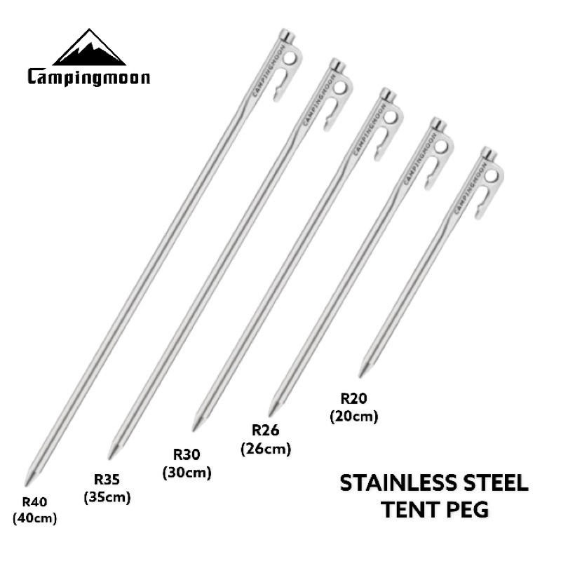 Campingmoon R Series Martensitic Stainless Steel Hardened Tent