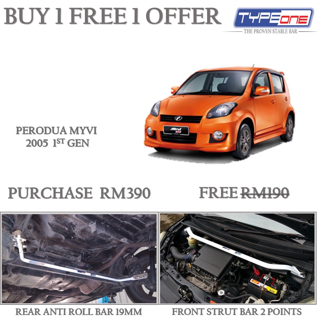 type one safety bar myvi