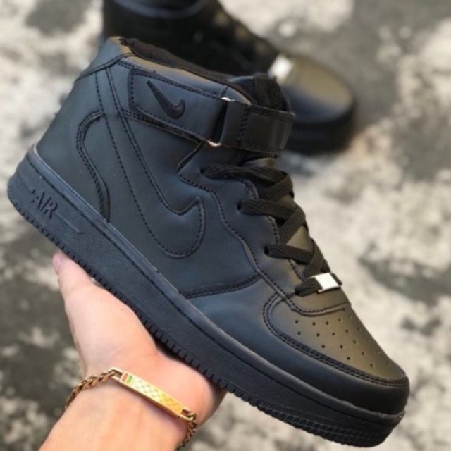 air force 1 black high cut