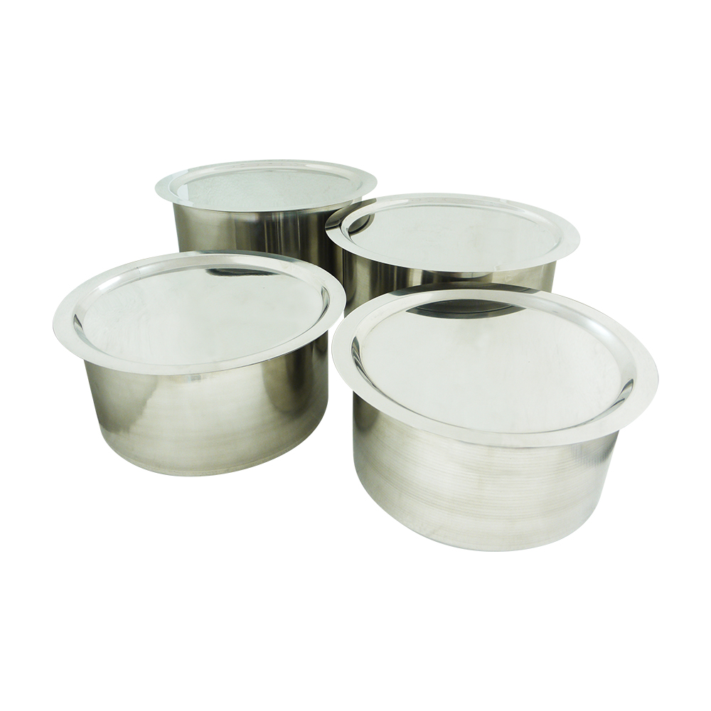 BIGSPOON HOMSUIT 4-Pcs Cooking Pot Set Periuk Set Soup Pot 28cm 30cm 32cm 34cm Stainless Steel Indian Curry 钢锅汤锅 SIP-4P