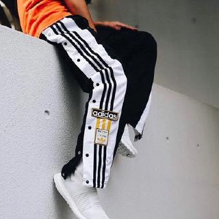 adidas button trousers