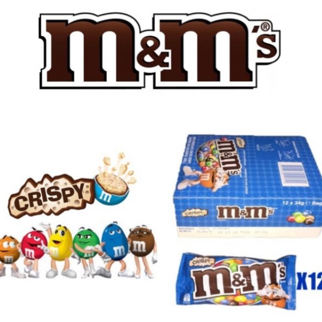34G M&M Crispy chocolate (12s) | Shopee Malaysia