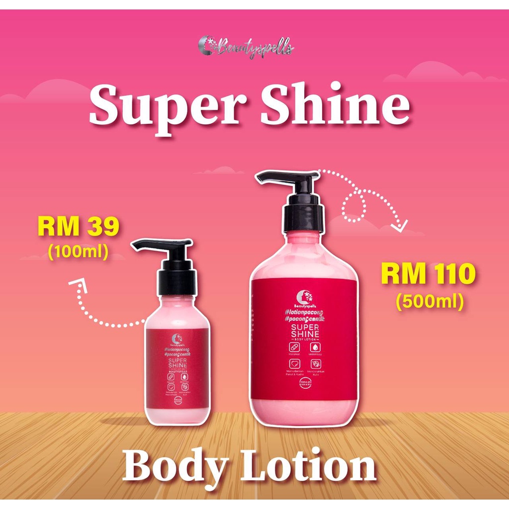 Super Shine Body Lotion Flawless Bright Healthy Radiance Soothing Scar