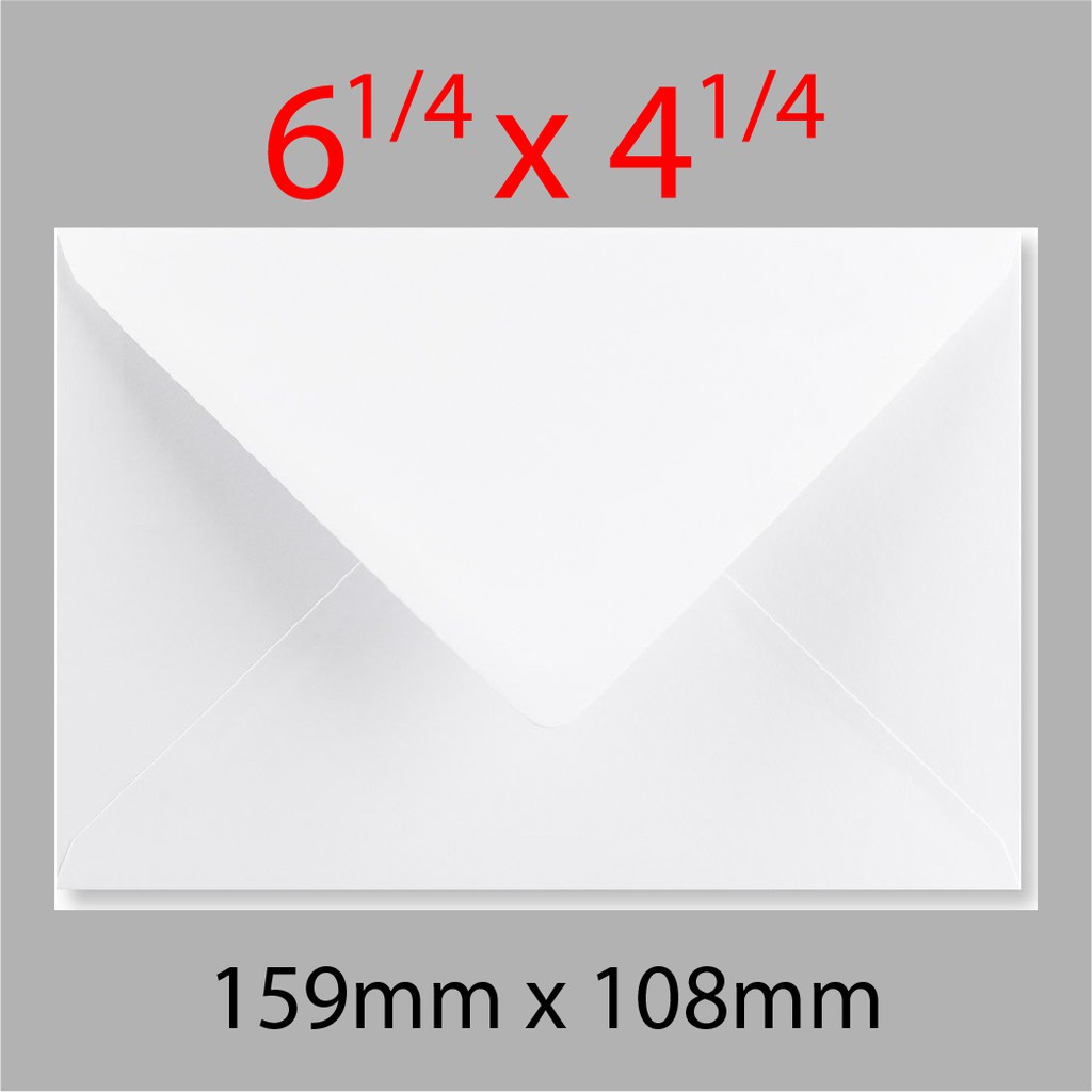 Envelope 6 1/4 X 4 1/4 - Sampul Putih | Sampul Kad Kahwin | White Envelope - Butterfly Brand | Shopee Malaysia