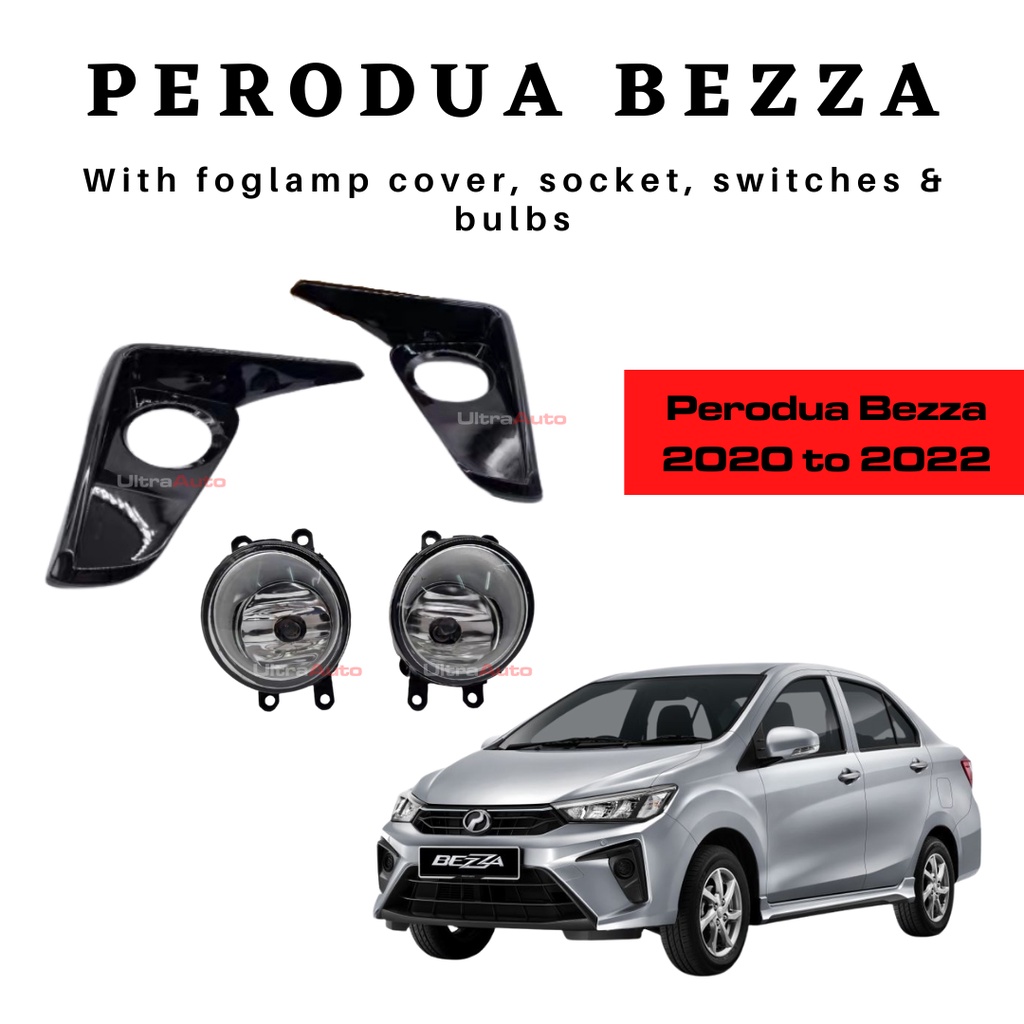 Perodua Bezza Foglamp Foglight Spotlight Set 2020 2021 2022 (Including