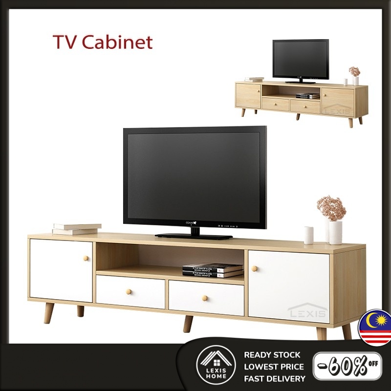 Lexis L140cm Premier Tv Cabinet Entertainment Unit Nordic Modern Style Shopee Malaysia