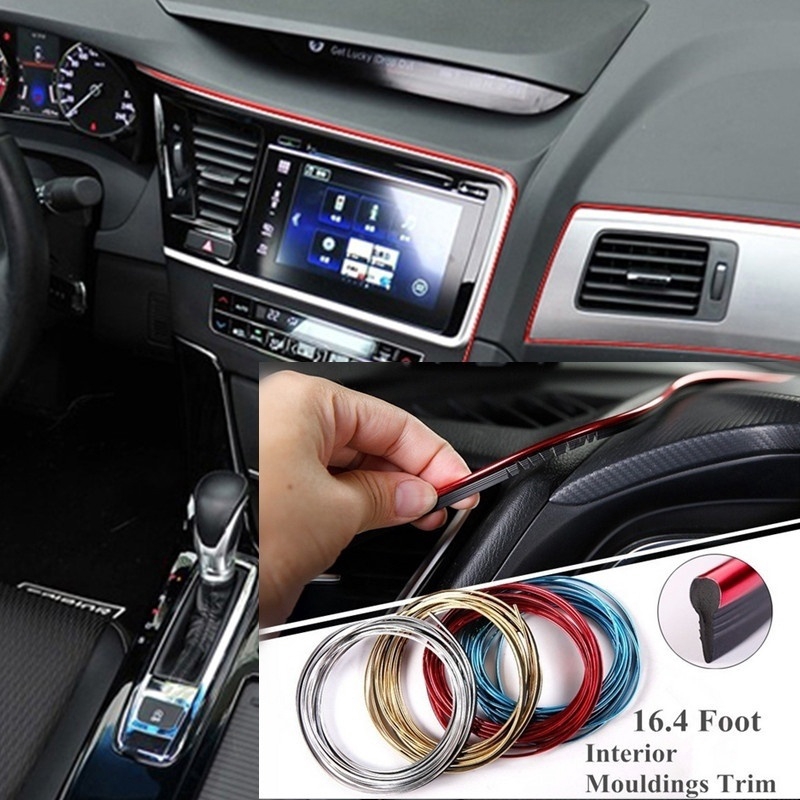 Car Interior Decorative Filler Strip Vehicle Styling Diy Flexible Interior Trim