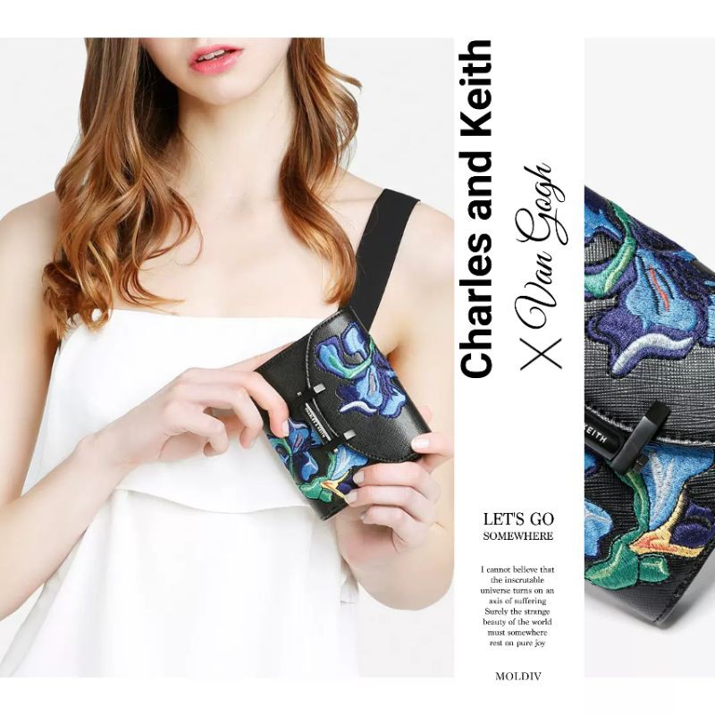 charles and keith x van gogh wallet