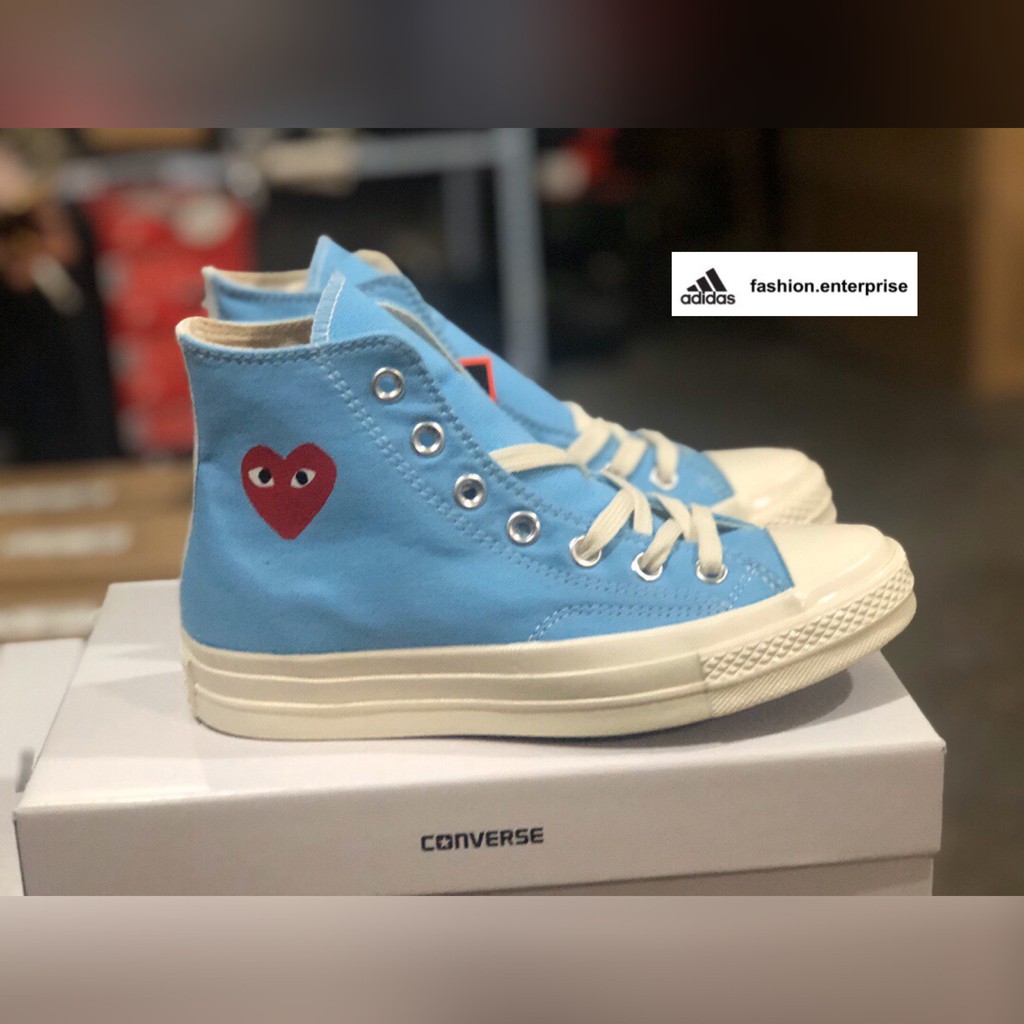 cdg converse blue