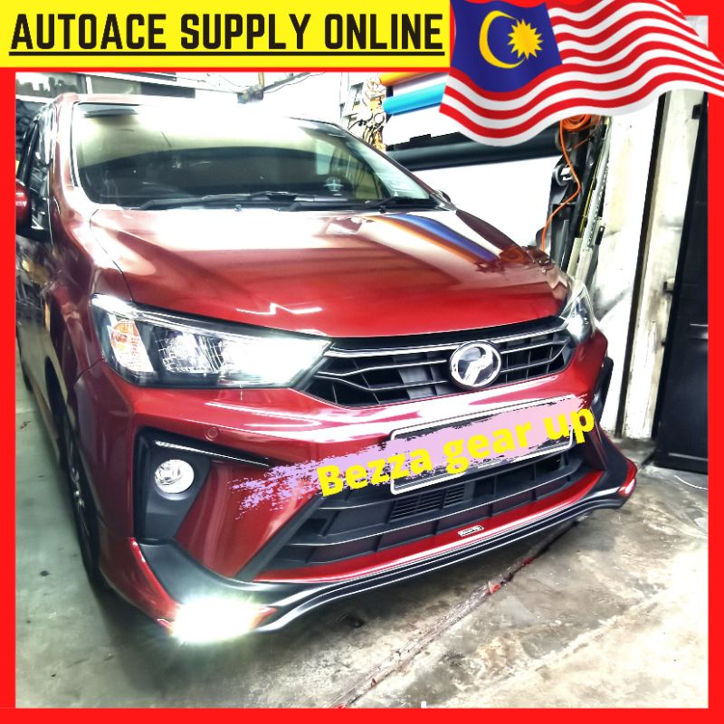 PERODUA BEZZA CAR BODYKIT GEAR UP LOGO EMBLEM WITH DAYLIGHT Led Daytime ...