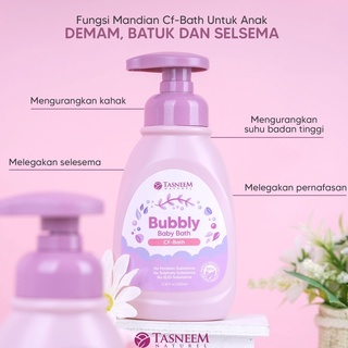 Mandian Bayi Tasneem Naturel Bubbly Baby Bath Tanpa Paraben Cf Bath ...